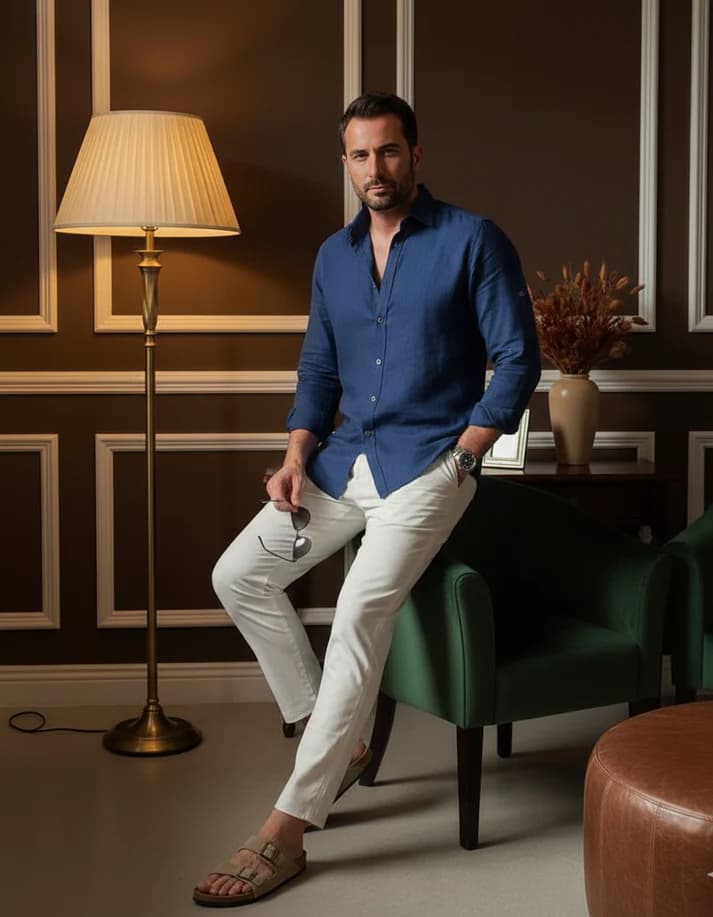Old Money Classic Shirt (Navy)